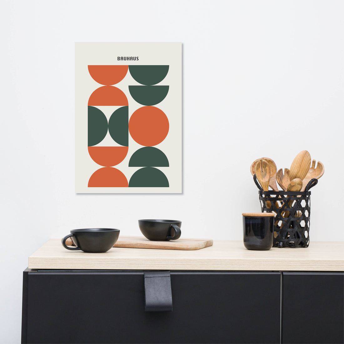 Bauhaus Poster Retro Circles - Add sophistication to your space