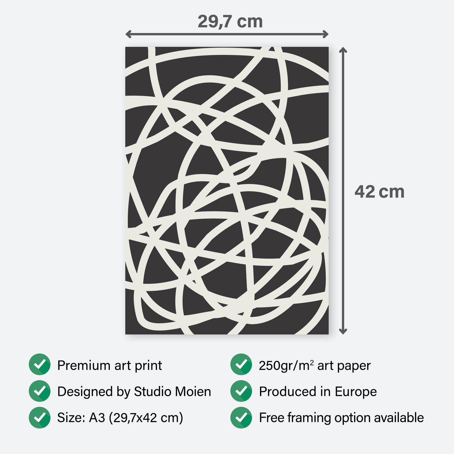 Poster Abstract Chaos - Add sophistication to your home