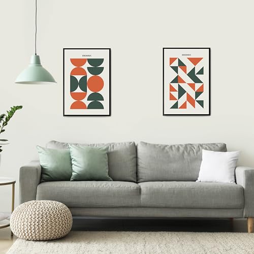 Studio Moien Bauhaus Vintage Modern Set - 2 50 x 70 cm Sized Bauhaus Design Posters - XXL Wall Art for Living Room, Bedroom, Kitchen and Office