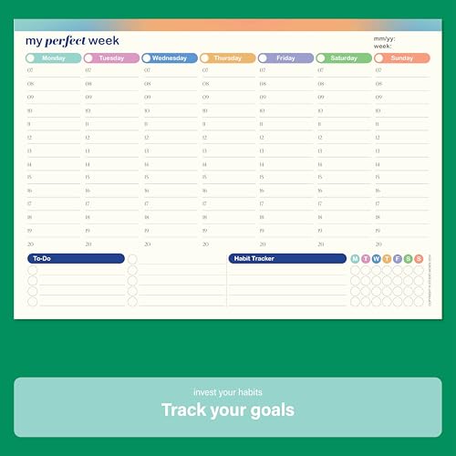 Undated Weekly Planner Pad