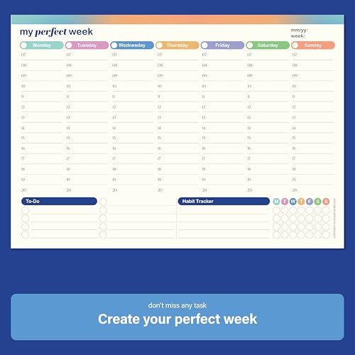 Undated Weekly Planner Pad