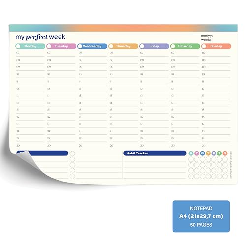Undated Weekly Planner Pad