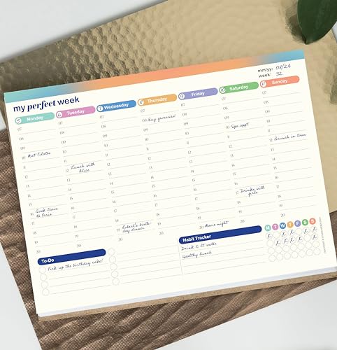 Undated Weekly Planner Pad