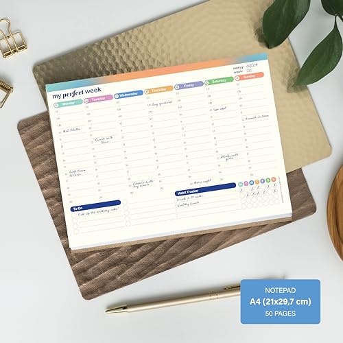 Undated Weekly Planner Pad