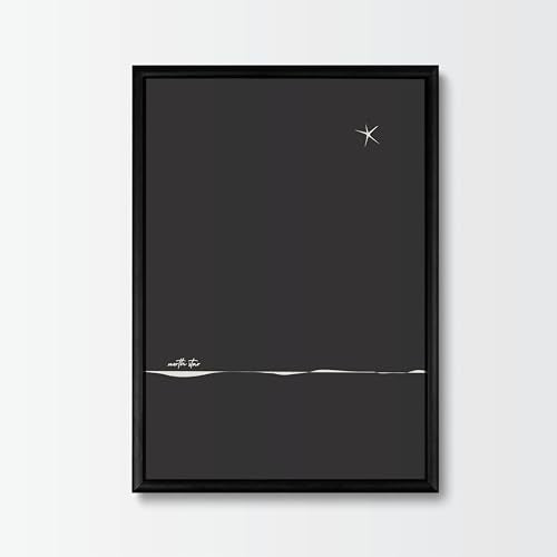 Studio Moien Abstract Framed Posters - A3 Size (21 x 29.7 cm), Abstract Modern Art Prints, Designed in Luxembourg, Made in the EU, 250 gsm Matte Paper (Northstar)