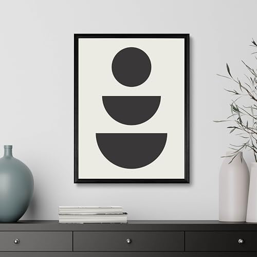 Studio Moien Abstract Framed Posters - A3 Size (21 x 29.7 cm), Abstract Modern Art Prints, Designed in Luxembourg, Made in the EU, 250 gsm Matte Paper (Triad)