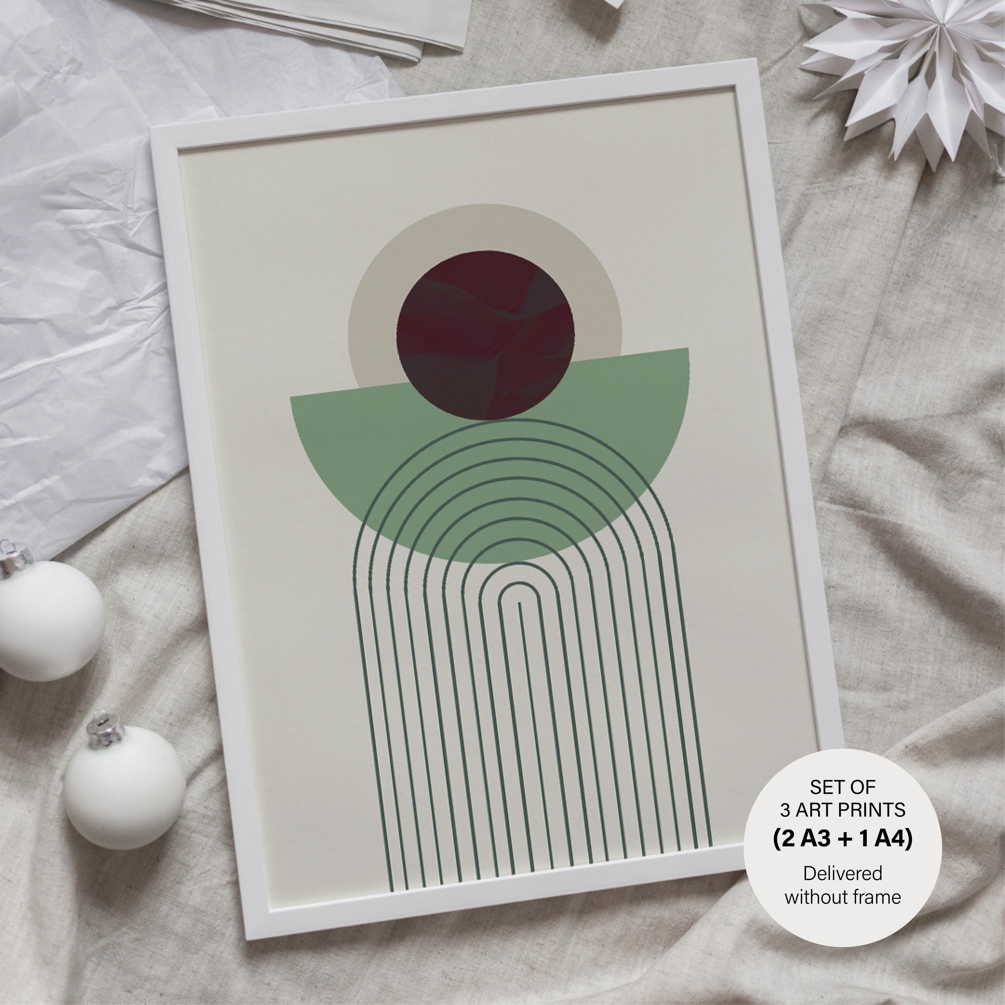 Scandinavian Carpe Diem Set - 3 Posters without Frame - Gallery Wall
