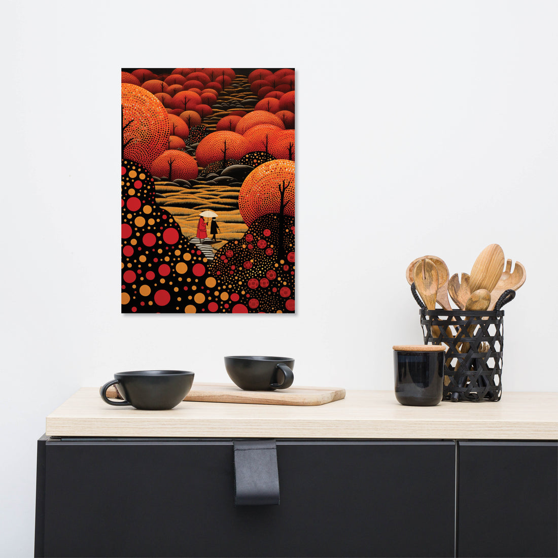 Poster Landscape Polkadot - Add sophistication to your home