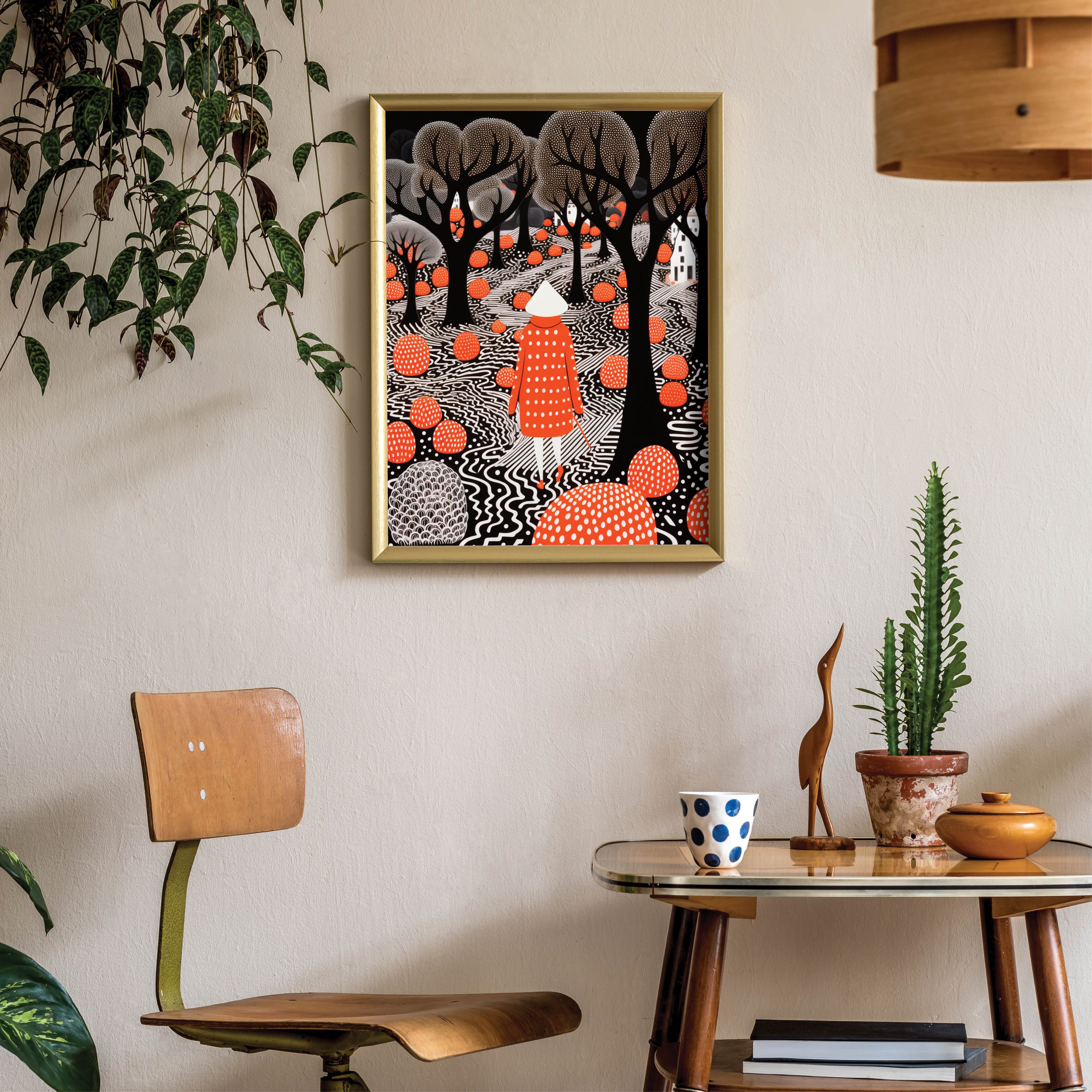 Poster Wanderer Polka Dot - Add sophistication to your home