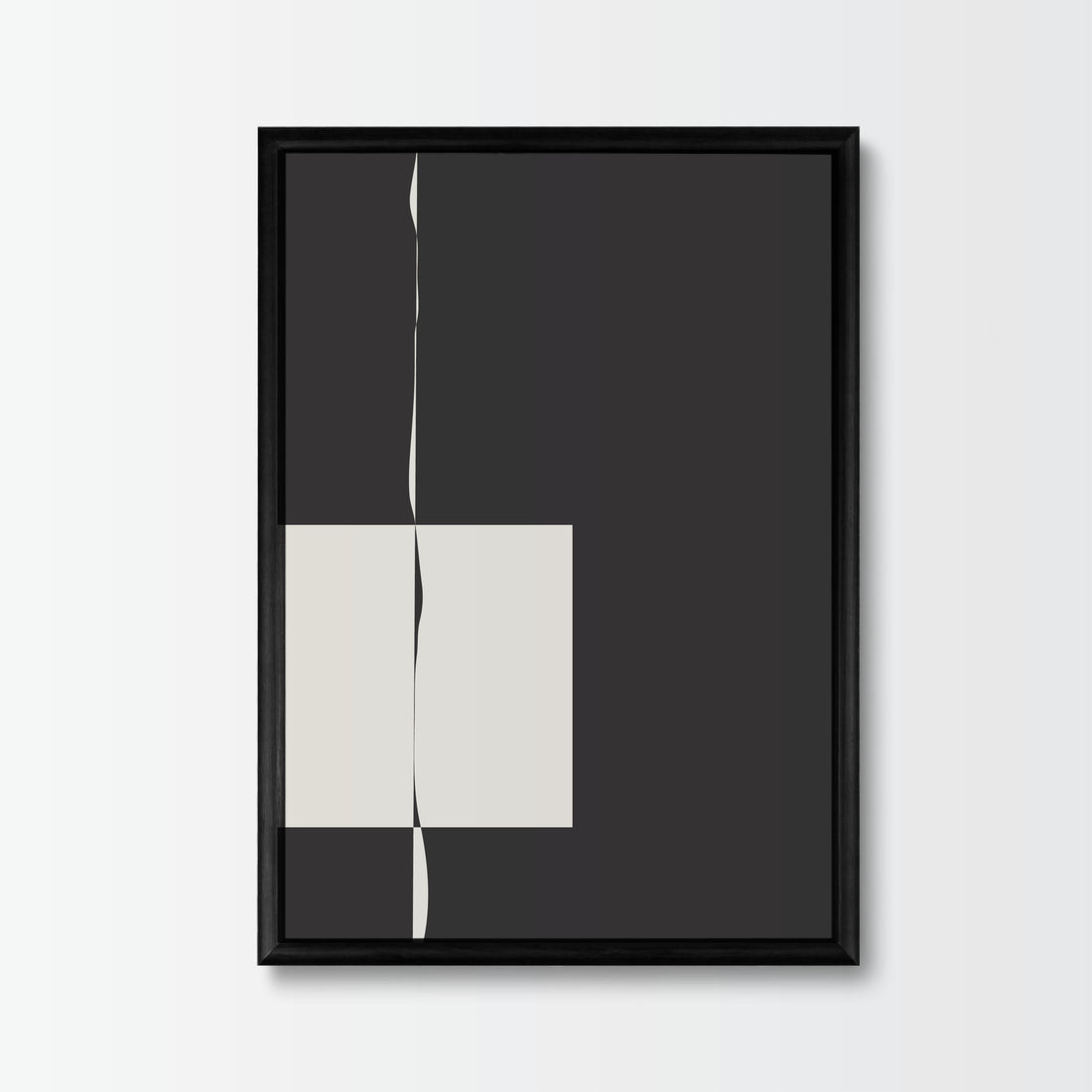 Black and White Poster Moonlight Papercut - Add sophistication