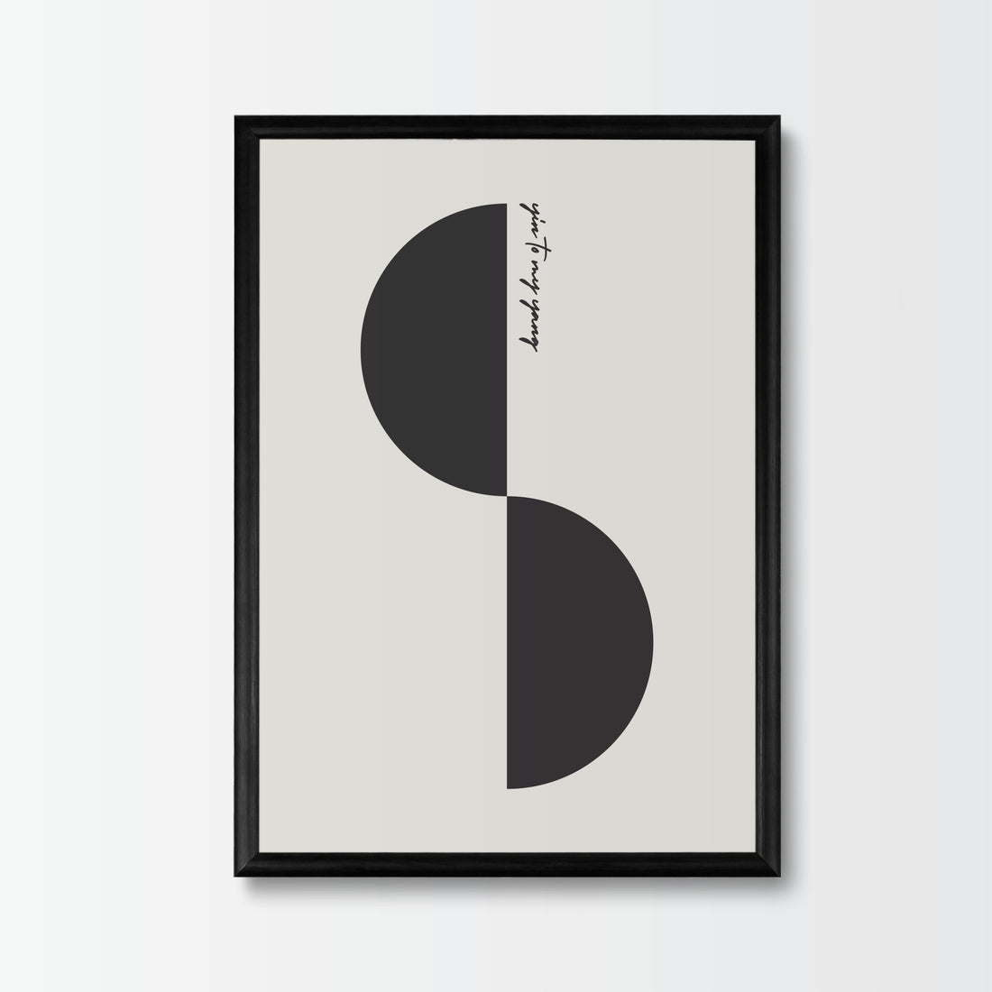 Poster Yin to My Yang - Add sophistication to your home