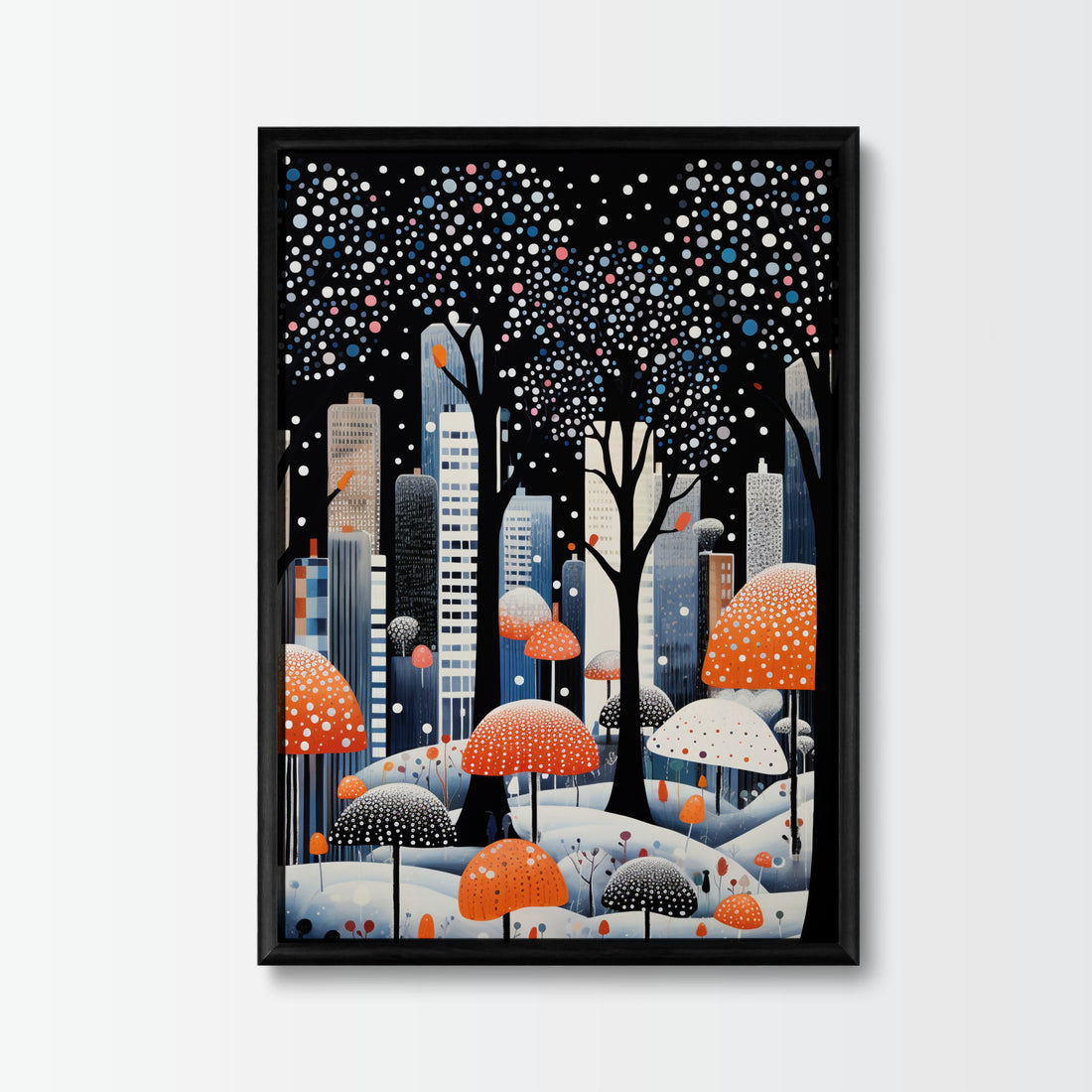 Poster Cityscape Polkadot - Add sophistication to your home