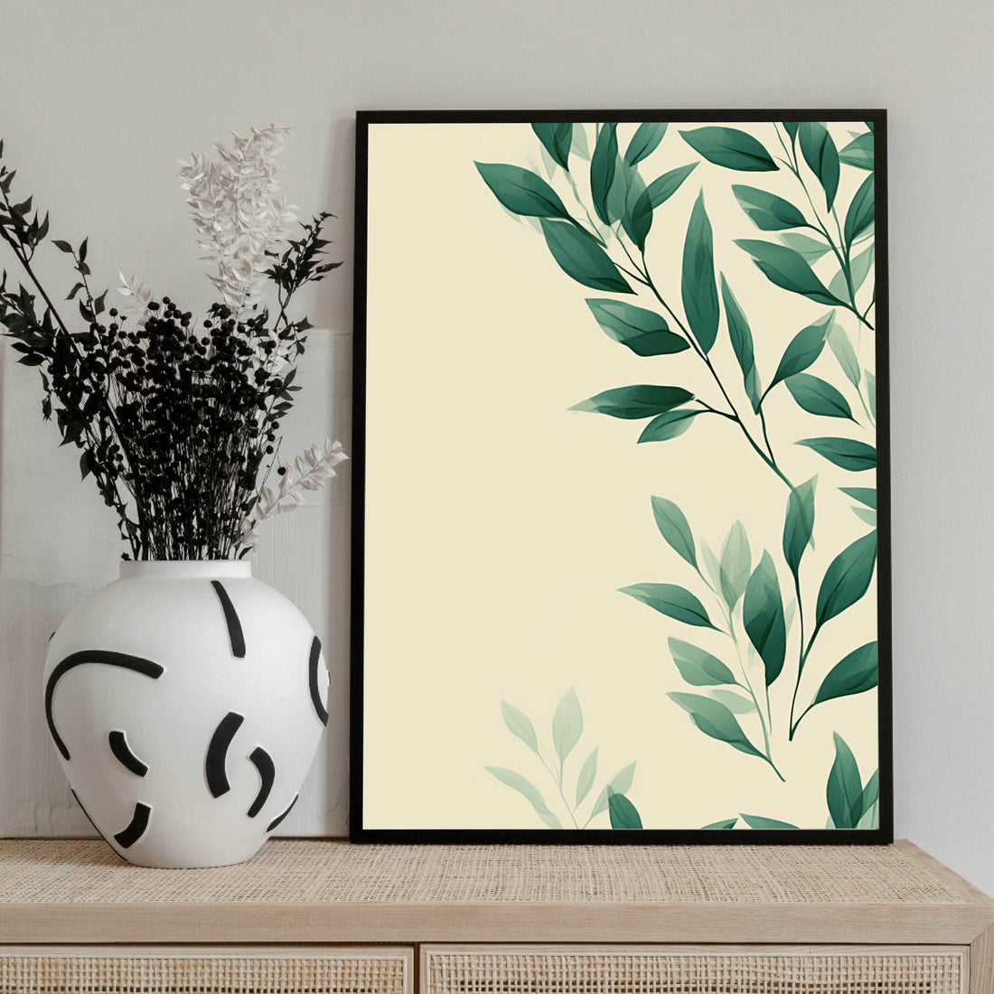 Poster Minimal Leaves - Add sophistication to your home