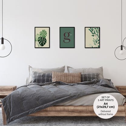 Gallery Wall - Scandinavian Botanical Set -Sophistication to your home