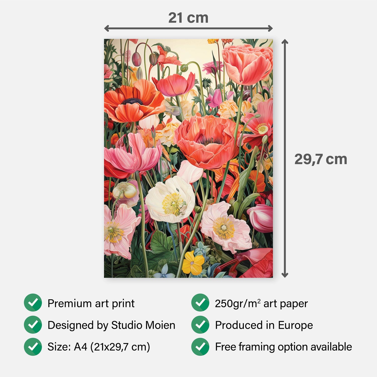 Poster Floral Euphoria - Add sophistication to your home