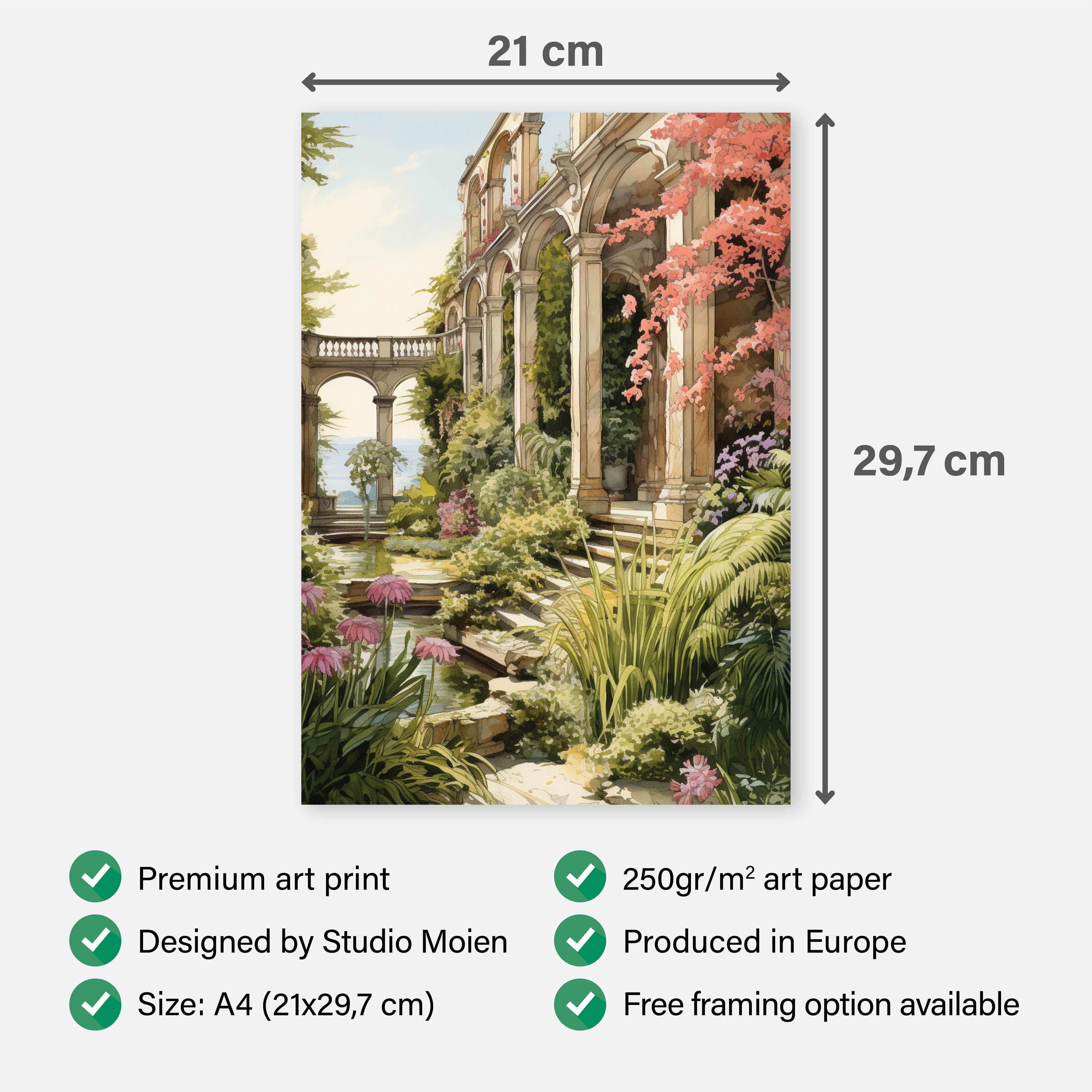Poster Serene Garden - Add sophistication to your home