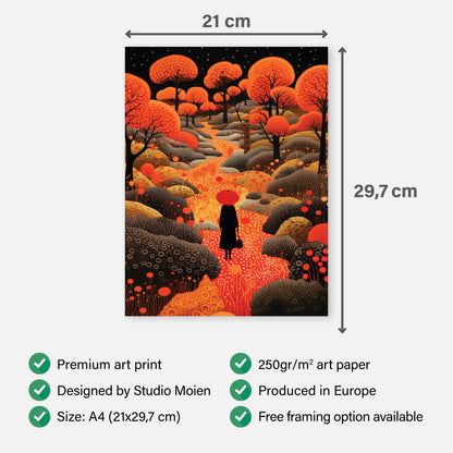 Poster Forest Polka Dot - Add sophistication to your home