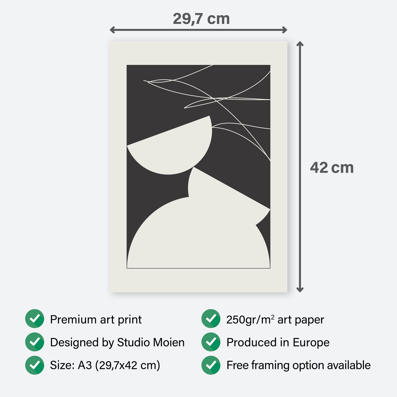 Poster Abstract Collapse - Add sophistication to your home
