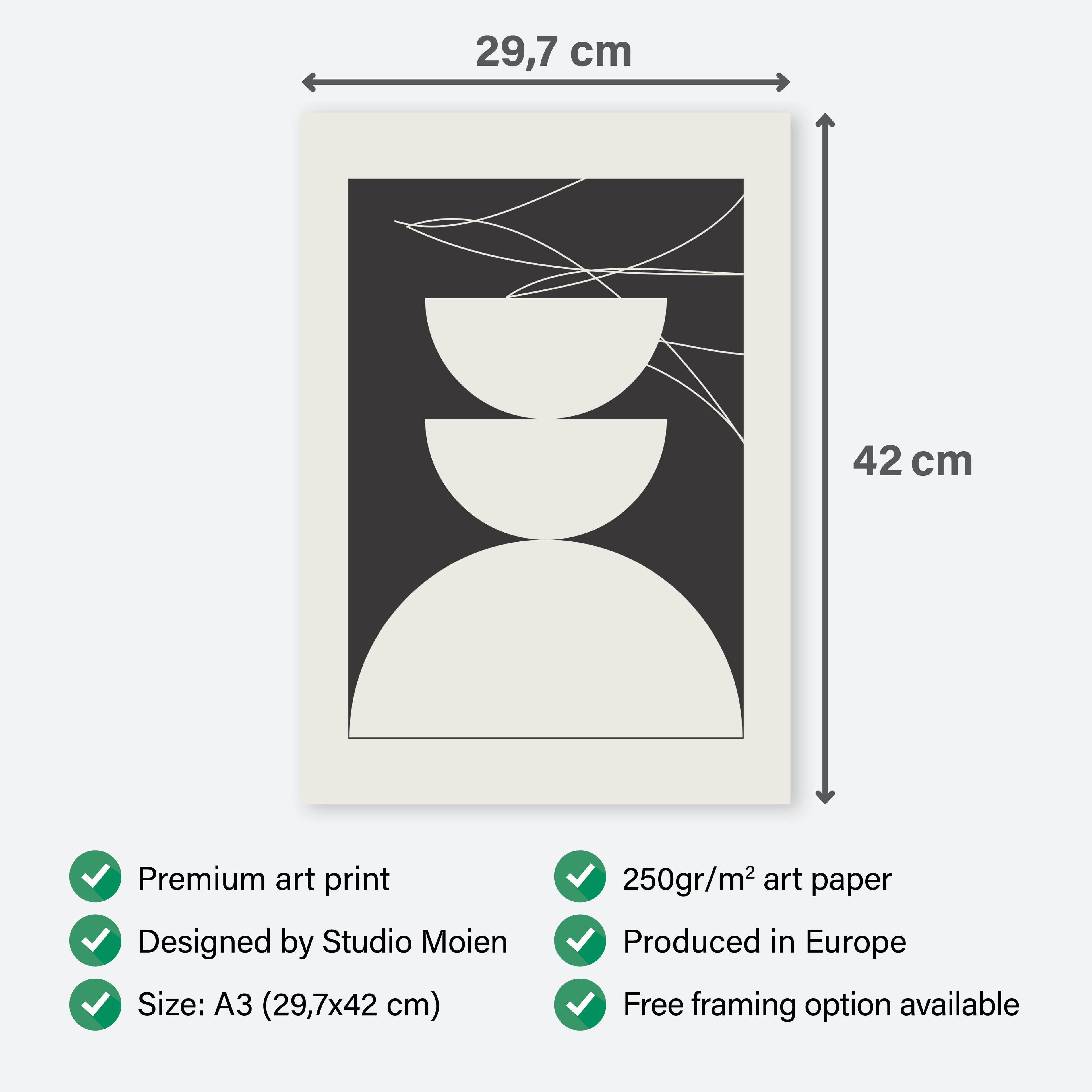 Poster Abstract Balance - Add sophistication to your home