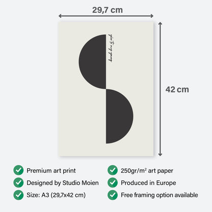 Poster Yin to My Yang - Add sophistication to your home