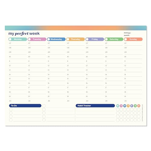 Undated Weekly Planner Pad