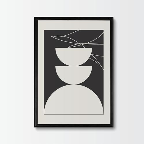 Studio Moien Abstract Framed Posters - A3 Size (21 x 29.7 cm), Abstract Modern Art Prints, Designed in Luxembourg, Made in the EU, 250 gsm Matte Paper (Balanced)