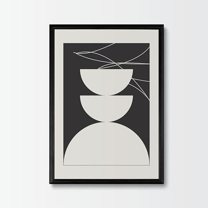 Studio Moien Abstract Framed Posters - A3 Size (21 x 29.7 cm), Abstract Modern Art Prints, Designed in Luxembourg, Made in the EU, 250 gsm Matte Paper (Balanced)