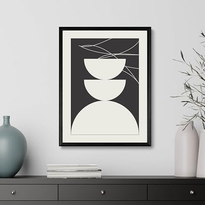 Studio Moien Abstract Framed Posters - A3 Size (21 x 29.7 cm), Abstract Modern Art Prints, Designed in Luxembourg, Made in the EU, 250 gsm Matte Paper (Balanced)
