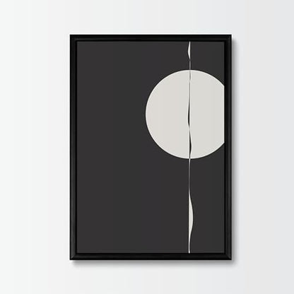 Studio Moien Abstract Framed Posters - A3 Size (21 x 29.7 cm), Abstract Modern Art Prints, Designed in Luxembourg, Made in the EU, 250 gsm Matte Paper (Circle)
