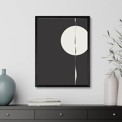 Studio Moien Abstract Framed Posters - A3 Size (21 x 29.7 cm), Abstract Modern Art Prints, Designed in Luxembourg, Made in the EU, 250 gsm Matte Paper (Circle)