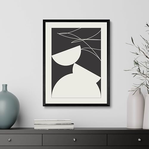 Studio Moien Abstract Framed Posters - A3 Size (21 x 29.7 cm), Abstract Modern Art Prints, Designed in Luxembourg, Made in the EU, 250 gsm Matte Paper (Collapse)