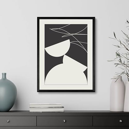 Studio Moien Abstract Framed Posters - A3 Size (21 x 29.7 cm), Abstract Modern Art Prints, Designed in Luxembourg, Made in the EU, 250 gsm Matte Paper (Collapse)