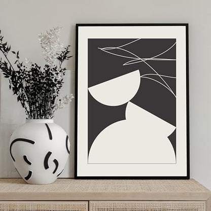 Studio Moien Abstract Framed Posters - A3 Size (21 x 29.7 cm), Abstract Modern Art Prints, Designed in Luxembourg, Made in the EU, 250 gsm Matte Paper (Collapse)