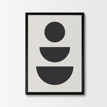 Studio Moien Abstract Framed Posters - A3 Size (21 x 29.7 cm), Abstract Modern Art Prints, Designed in Luxembourg, Made in the EU, 250 gsm Matte Paper (Triad)