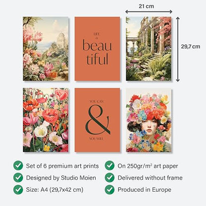 The Floral Set (6 Poster Set)