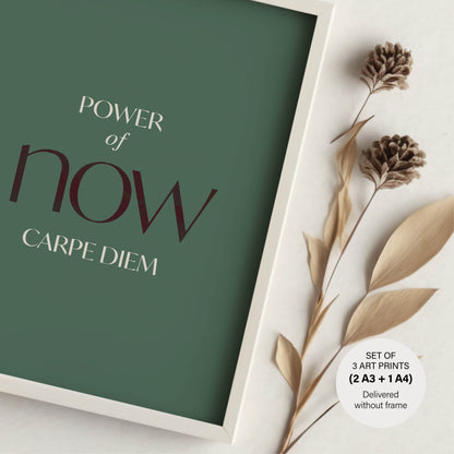 Scandinavian Carpe Diem Set - 3 Posters without Frame - Gallery Wall