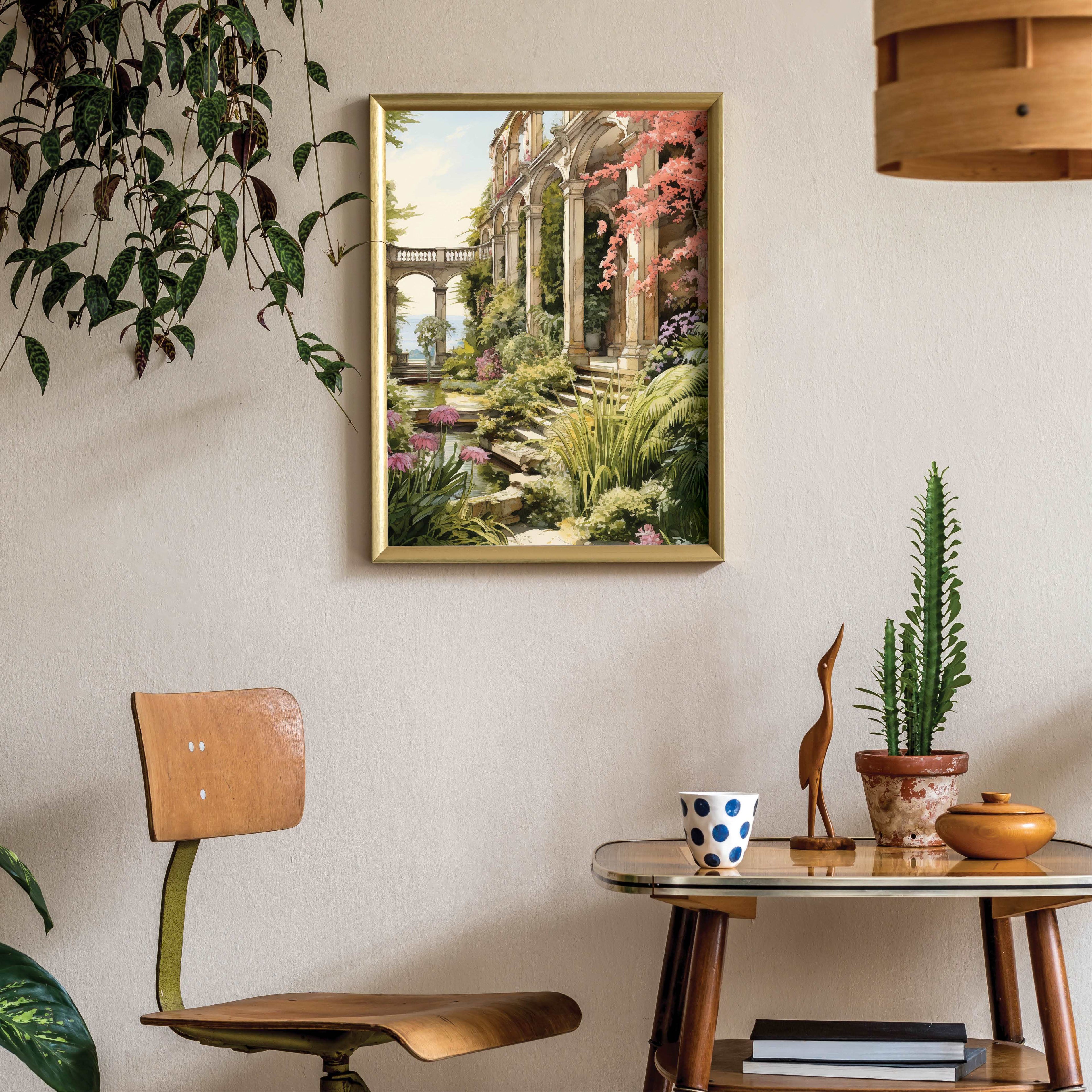 Poster Serene Garden - Add sophistication to your home