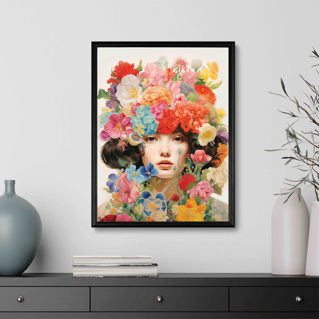 Poster Floral Embrace - Add sophistication to your home